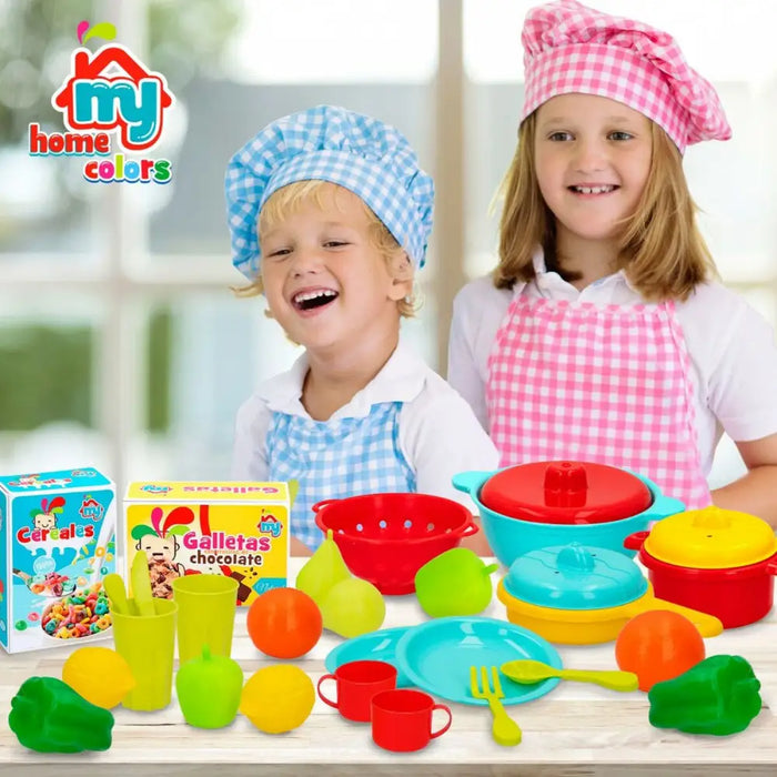Комплект за Хранене Играчка Colorbaby Кухненски прибори
