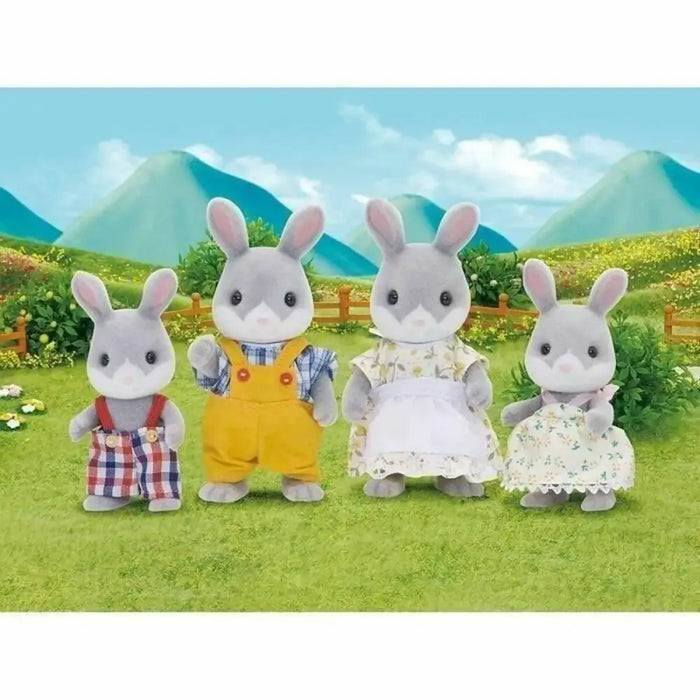 Комплект за Кукли Sylvanian Families Family Gray Rabbit