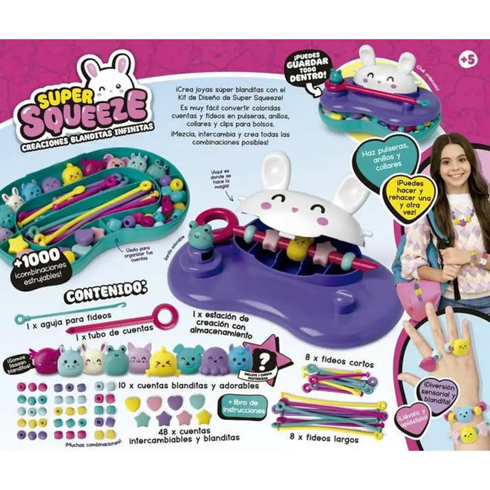 Комплект за Правене на Гривна и Огърлица Bizak Super Squeeze
