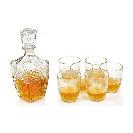 КОМПЛЕКТ ЗА УИСКИ 7 ЧАСТИ 780 ML DEDALO BORMIOLI ROCCO