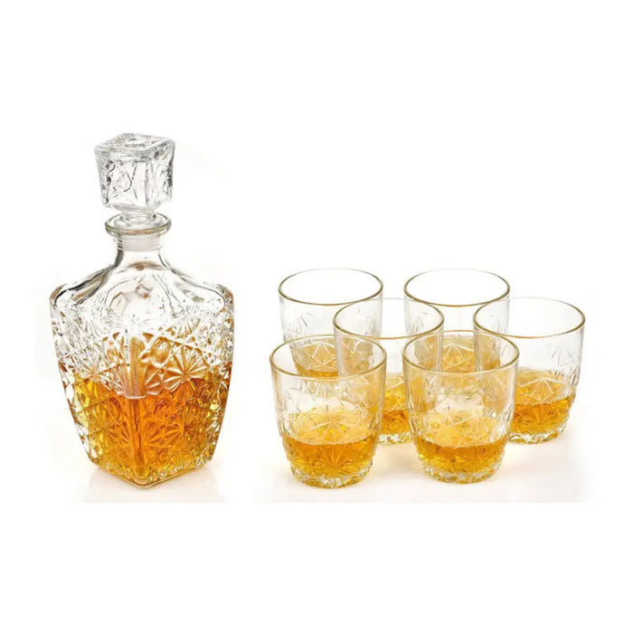 КОМПЛЕКТ ЗА УИСКИ 7 ЧАСТИ 780 ML DEDALO BORMIOLI ROCCO