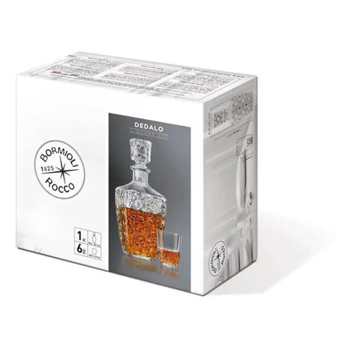 КОМПЛЕКТ ЗА УИСКИ 7 ЧАСТИ 780 ML DEDALO BORMIOLI ROCCO