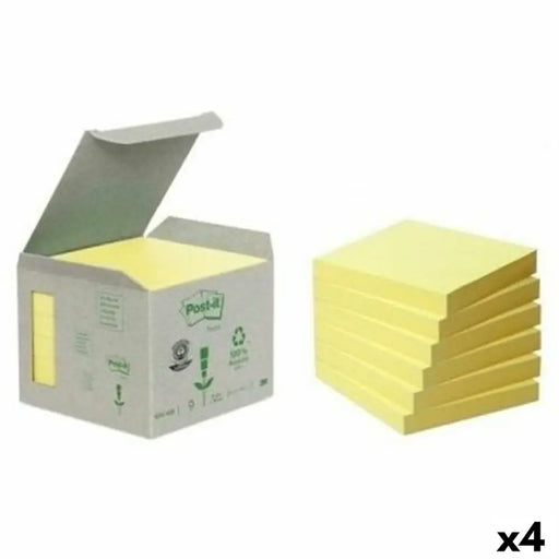 Комплект Залепващи се Бележки Post-it Жълт 6 Части 76 x 76