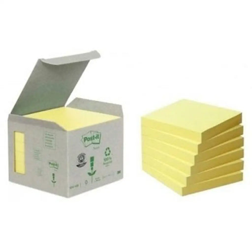 Комплект Залепващи се Бележки Post-it Жълт 6 Части 76 x 76