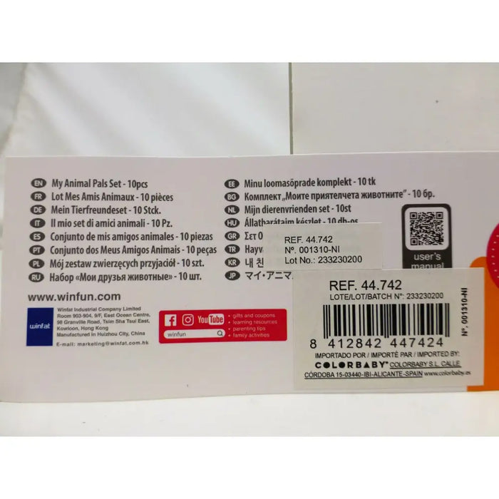 Комплект Животни от Фермата Winfun Пластмаса 10 Части 6 x