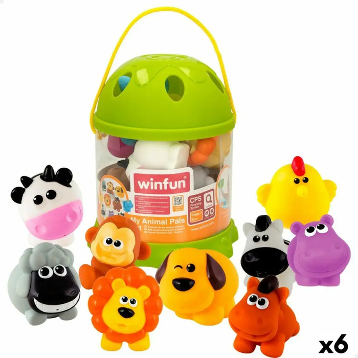 Комплект Животни от Фермата Winfun Пластмаса 10 Части 6 x