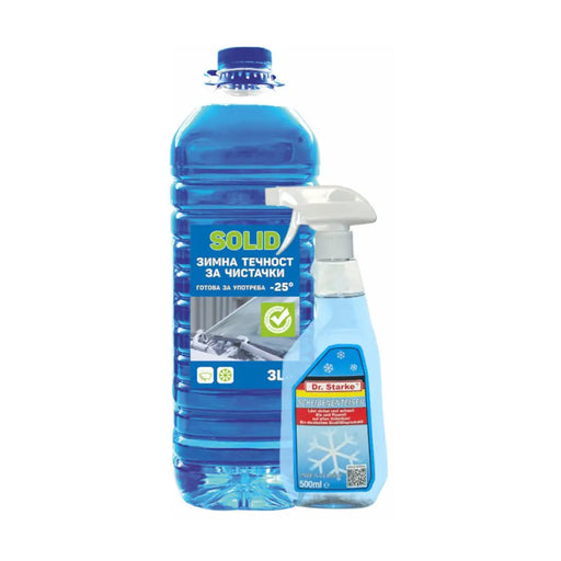 КОМПЛЕКТ ЗИМНА ТЕЧНОСТ 3L И РАЗМРАЗИТЕЛ ЗА СТЪКЛА 0.5L