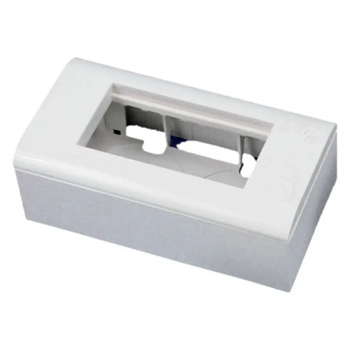 Комплект 2M Alantec бяла кутия + опора + рамка 90x45