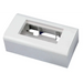 Комплект 2M Alantec бяла кутия + опора + рамка 90x45