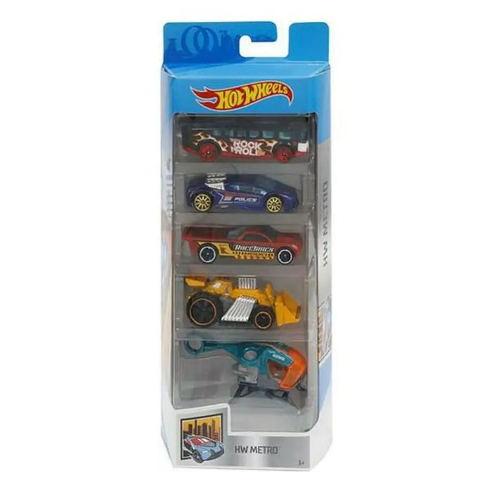 Комплект 5 Коли Hot Wheels 1806 Многоцветен Оранжев