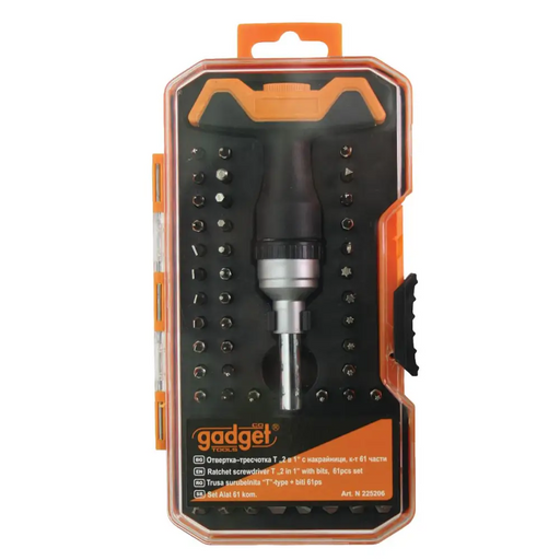 КОМПЛЕКТ БИТОВЕ С ТРЕСЧОТКА 61Ч GADGET