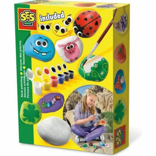 Комплект бои SES Creative Pinta piedras Жълт