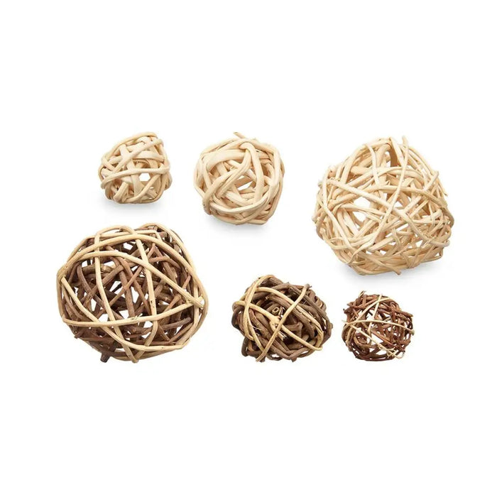 Комплект Декоративни Топки Gift Decor 3 3 Бял Кафяв 10 x 30