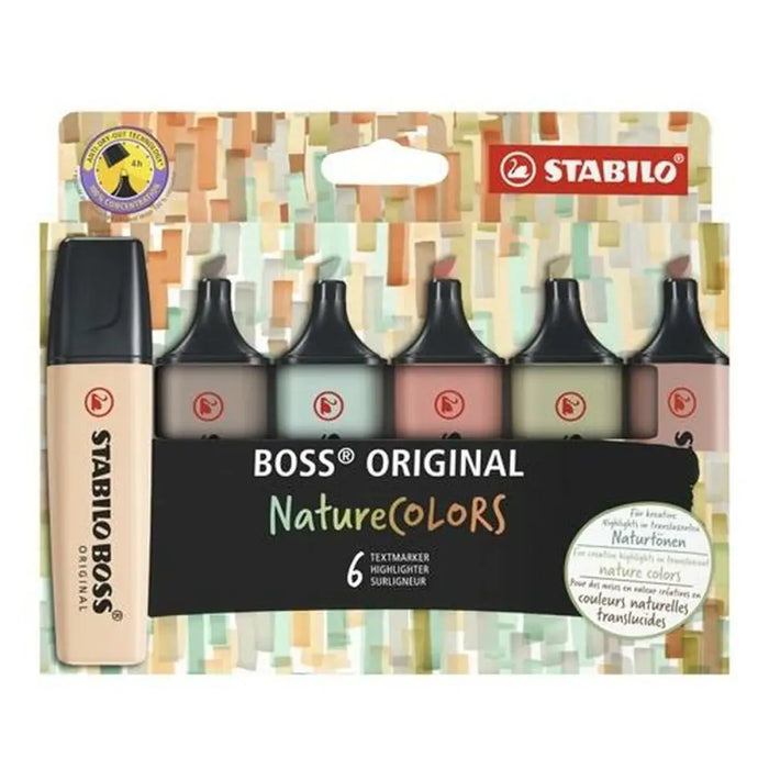 Комплект Флуоресцентни Маркери Stabilo Boss Nature Colors
