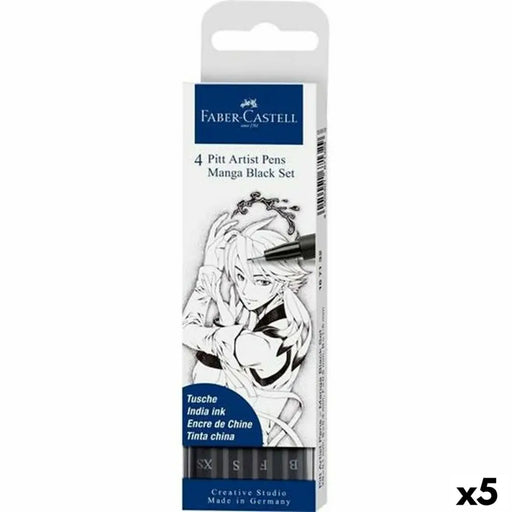 Комплект Химикали с Филц Faber-Castell Pitt Artist Комикс