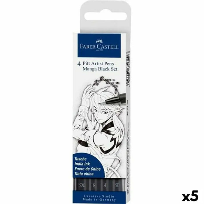 Комплект Химикали с Филц Faber-Castell Pitt Artist Комикс