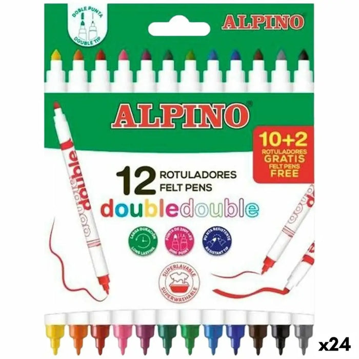 Комплект Химикали с Филц Alpino Double Многоцветен 12 Части