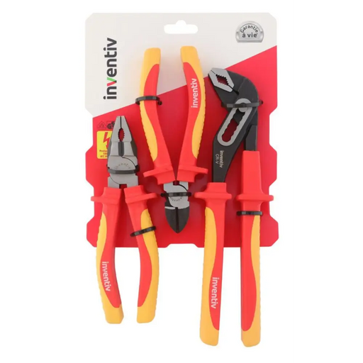 КОМПЛЕКТ КЛЕЩИ 1000V 3БР. INVENTIV