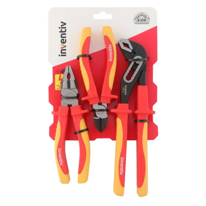 КОМПЛЕКТ КЛЕЩИ 1000V 3БР. INVENTIV