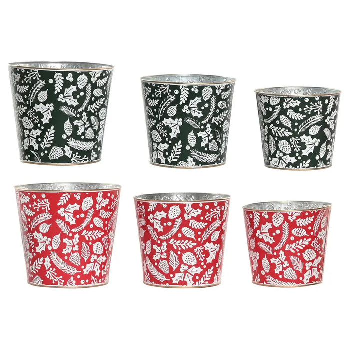 Комплект Коледни Декорации Home ESPRIT Червен Зелен Коледа