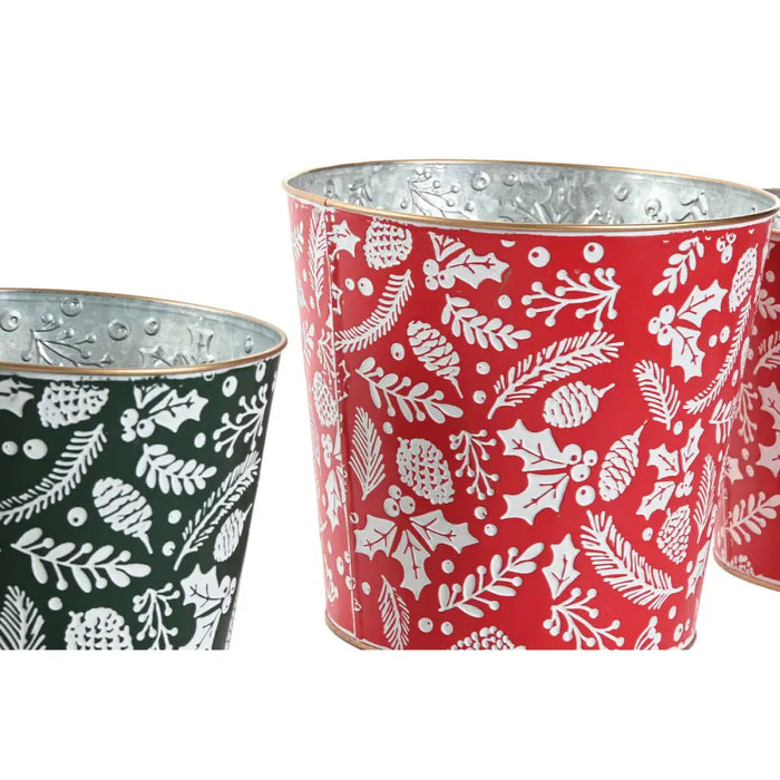 Комплект Коледни Декорации Home ESPRIT Червен Зелен Коледа