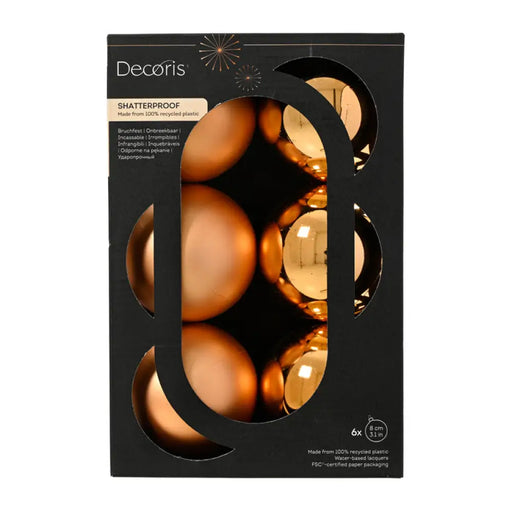 КОМПЛЕКТ КОЛЕДНИ ТОПКИ 8CM 6БР KAEMINGK 024144