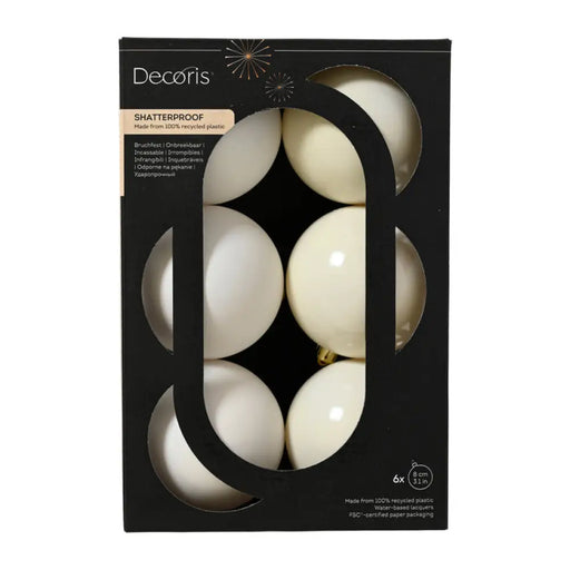 КОМПЛЕКТ КОЛЕДНИ ТОПКИ 8CM 6БР KAEMINGK 024142