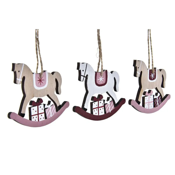 Комплект Коледни Декорации DKD Home Decor Дървен MDF (21 x