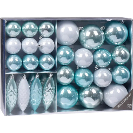 КОМПЛЕКТ КОЛЕДНА ДЕКОРАЦИЯ И ТОПКИ 31БР HOME & STYLING