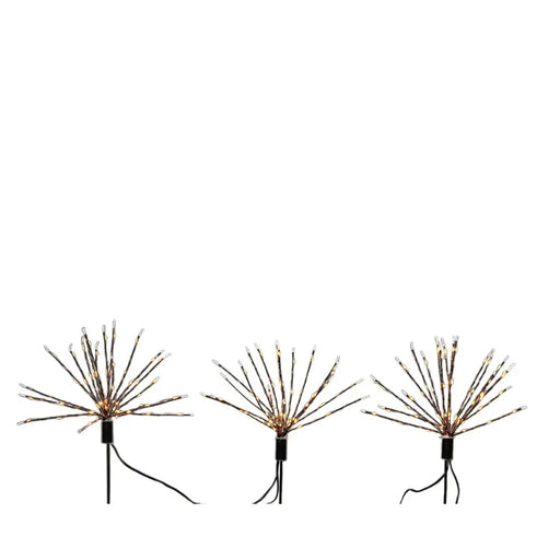 Комплект LED градински Колове Lumineo Фойерверки Коледа