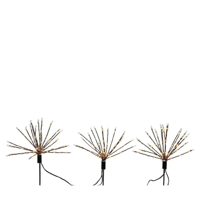 Комплект LED градински Колове Lumineo Фойерверки Коледа