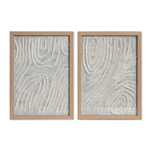 Комплект от 2 снимки Home ESPRIT хартия Кристал 25 x 2 x 35