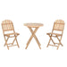 Комплект от маса с 2 стола Home ESPRIT 61 x 61 x 73 cm