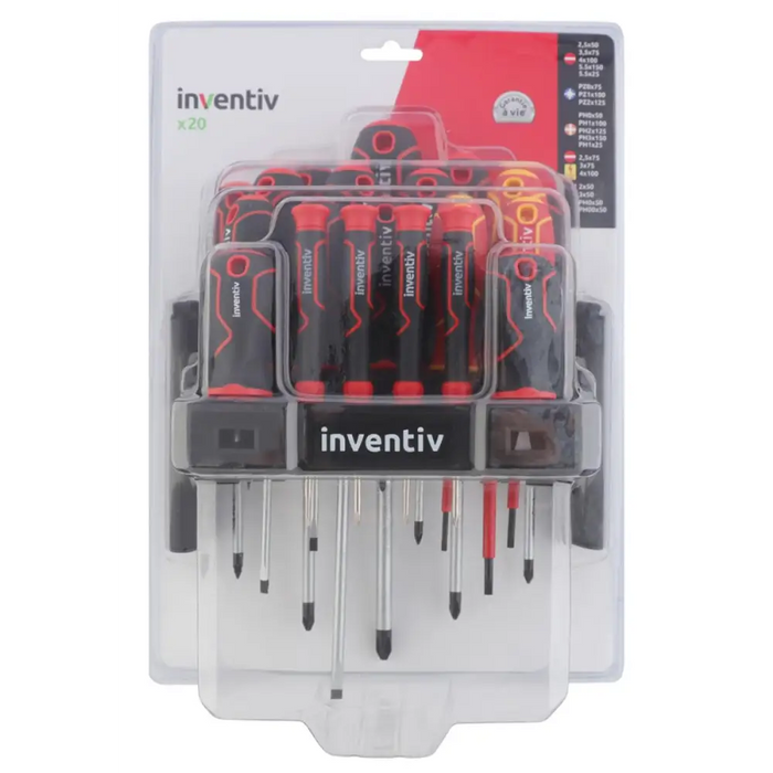 КОМПЛЕКТ ОТВЕРТКИ 20Ч. INVENTIV