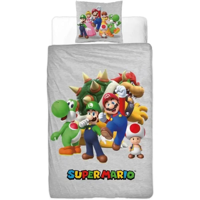 Комплект покривка за завивка Mario Bros Многоцветен 140