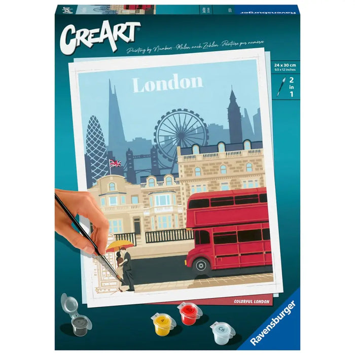 Комплект Рисуване по Числа Ravensburger London