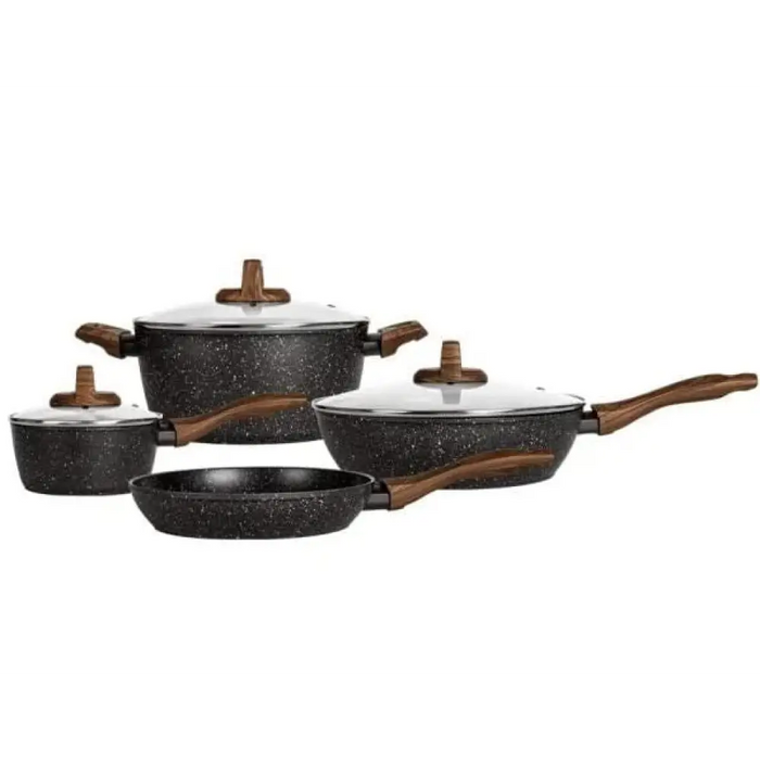 Комплект съдове за готвене Smile MGK-24 от 7 части с дълбок