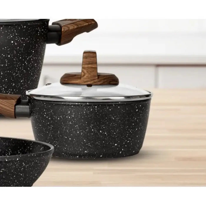 Комплект съдове за готвене Smile MGK-24 от 7 части с дълбок