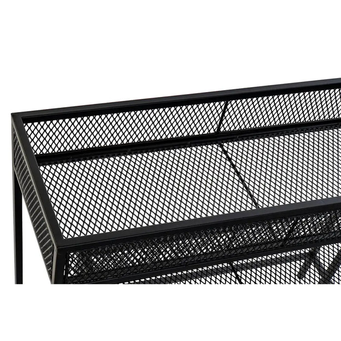 Комплект саксии Home ESPRIT Черен Метал 70 x 25 x 60 cm