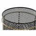 Комплект саксии DKD Home Decor Черен Златен Метал Loft 36 x