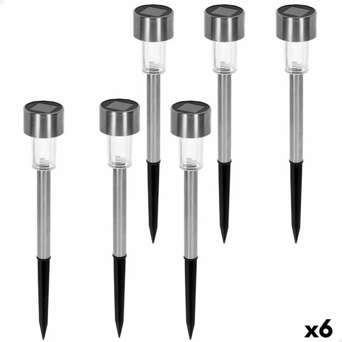 Комплект слънчеви градински колове Aktive 6 Части Пластмаса