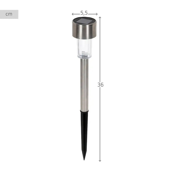 Комплект слънчеви градински колове Aktive 6 Части Пластмаса