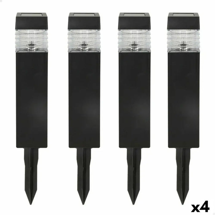 Комплект слънчеви градински колове Aktive 4 Части Пластмаса