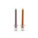 Комплект Свещи DKD Home Decor Сив Оранжев 2 x 2 x 20 cm 4