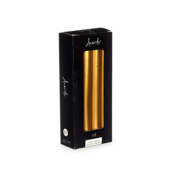 Комплект Свещи Acorde 126-D-AR 126-D-AR Златен 2 x 2 x 20