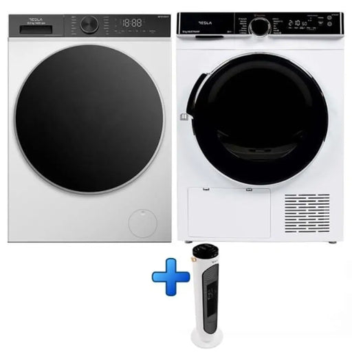Комплект TESLA Пералня WF81480T + Сушилня WT8H92M + подарък