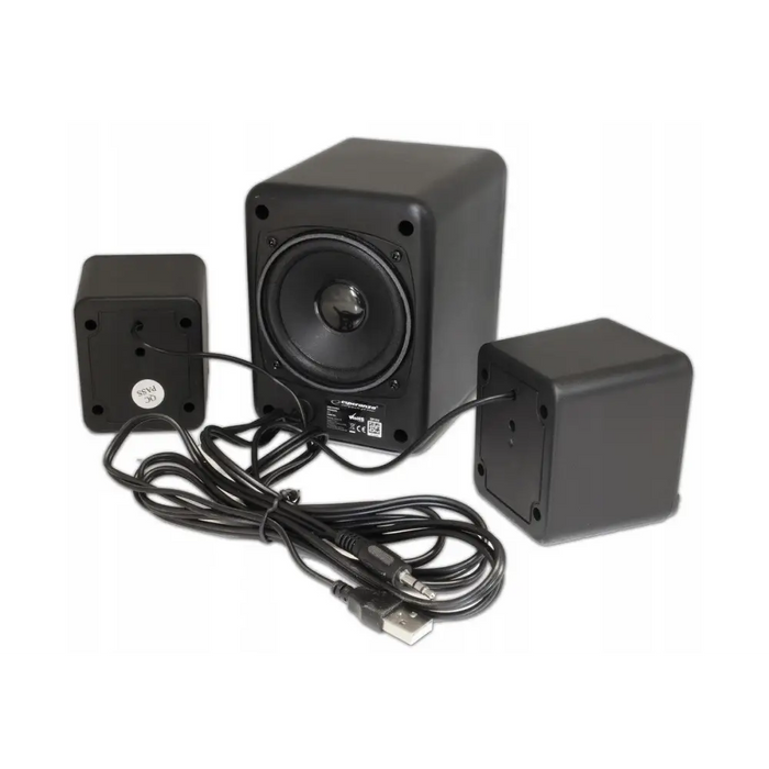 Комплект тонколони Esperanza EP153 USB 2.1 6 W черен