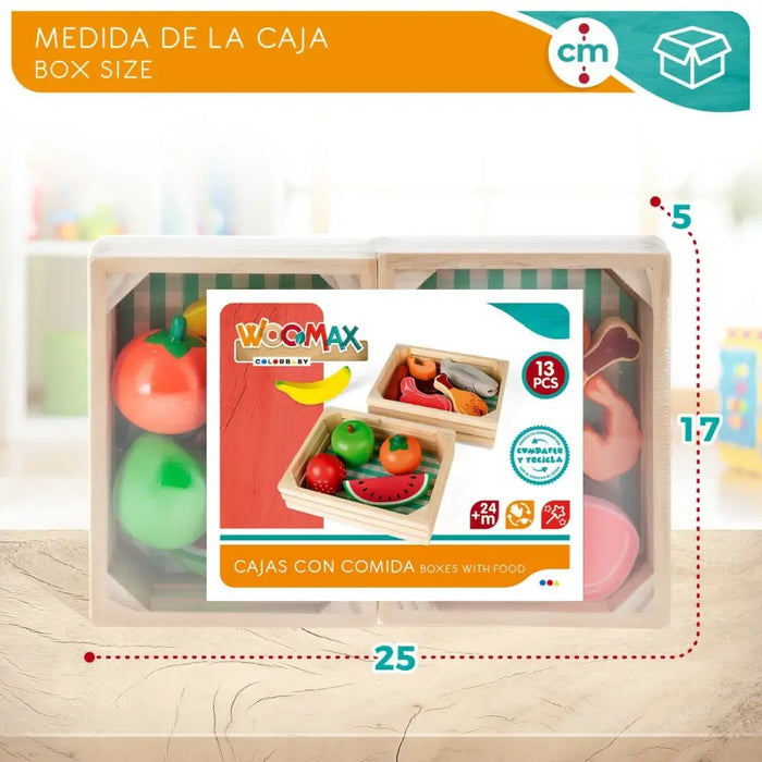 Комплект за Хранене Играчка Woomax 12 Части (4 броя)