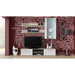 Комплект SOHO 5 (шкаф RTV180 + стенен шкаф + рафтове) дъб