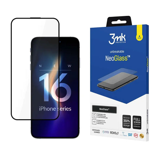 Композитно стъкло 3mk NeoGlass Black Apple iPhone 16 Pro Max